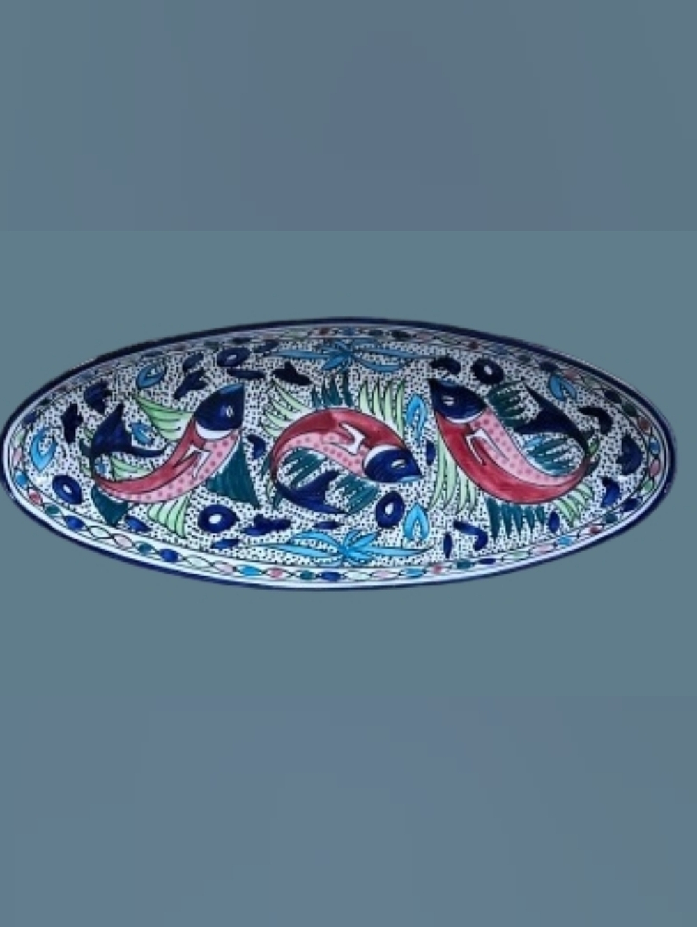 *Le Souk Ceramique Large Serving Oval Bowl designed in Tunisia